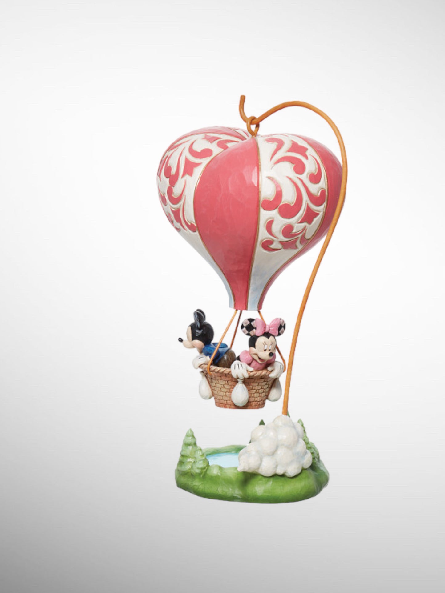 Jim Shore Disney Traditions - Love Takes Flight Mickey Minnie Hot Air Balloon Figurine