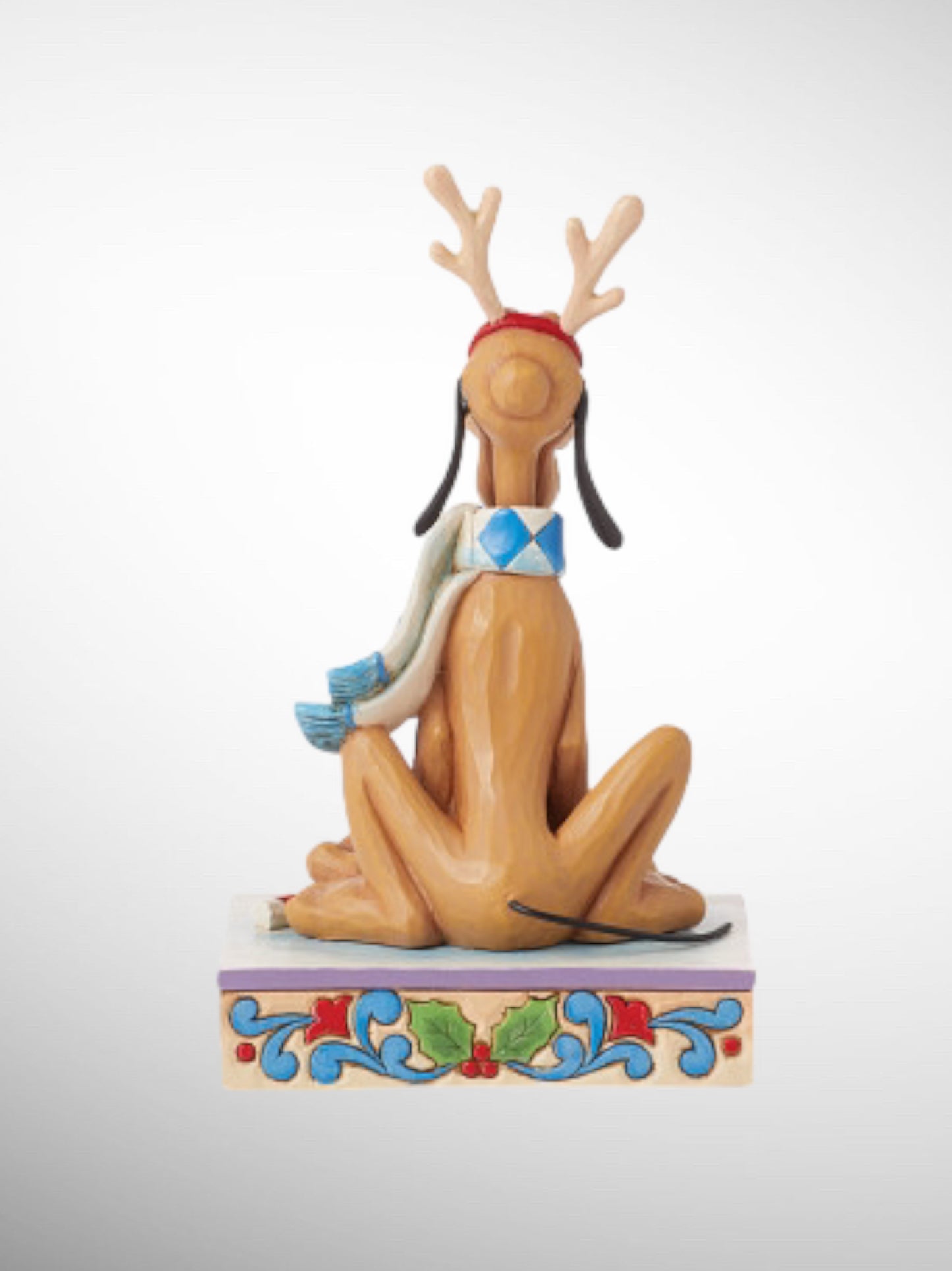 Jim Shore Disney Traditions - Dashing Rein-Dog Pluto Personality Pose Figurine