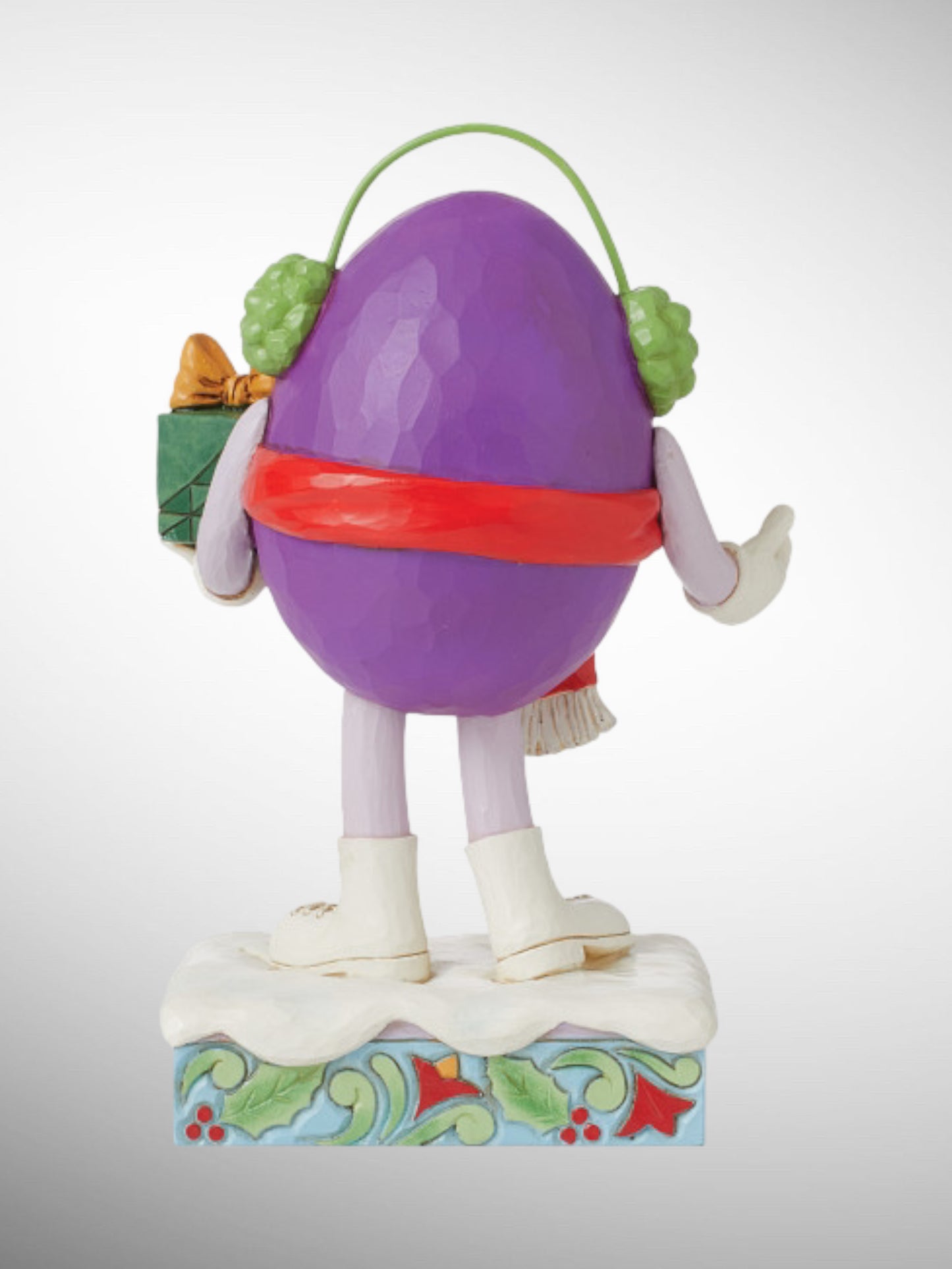 Jim Shore M&M's Collection - Sweet Surprise Purple Gift Figurine