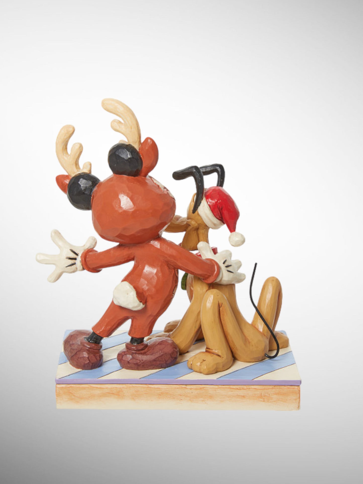 Jim Shore Disney Traditions - Festive Friends Mickey and Pluto Figurine