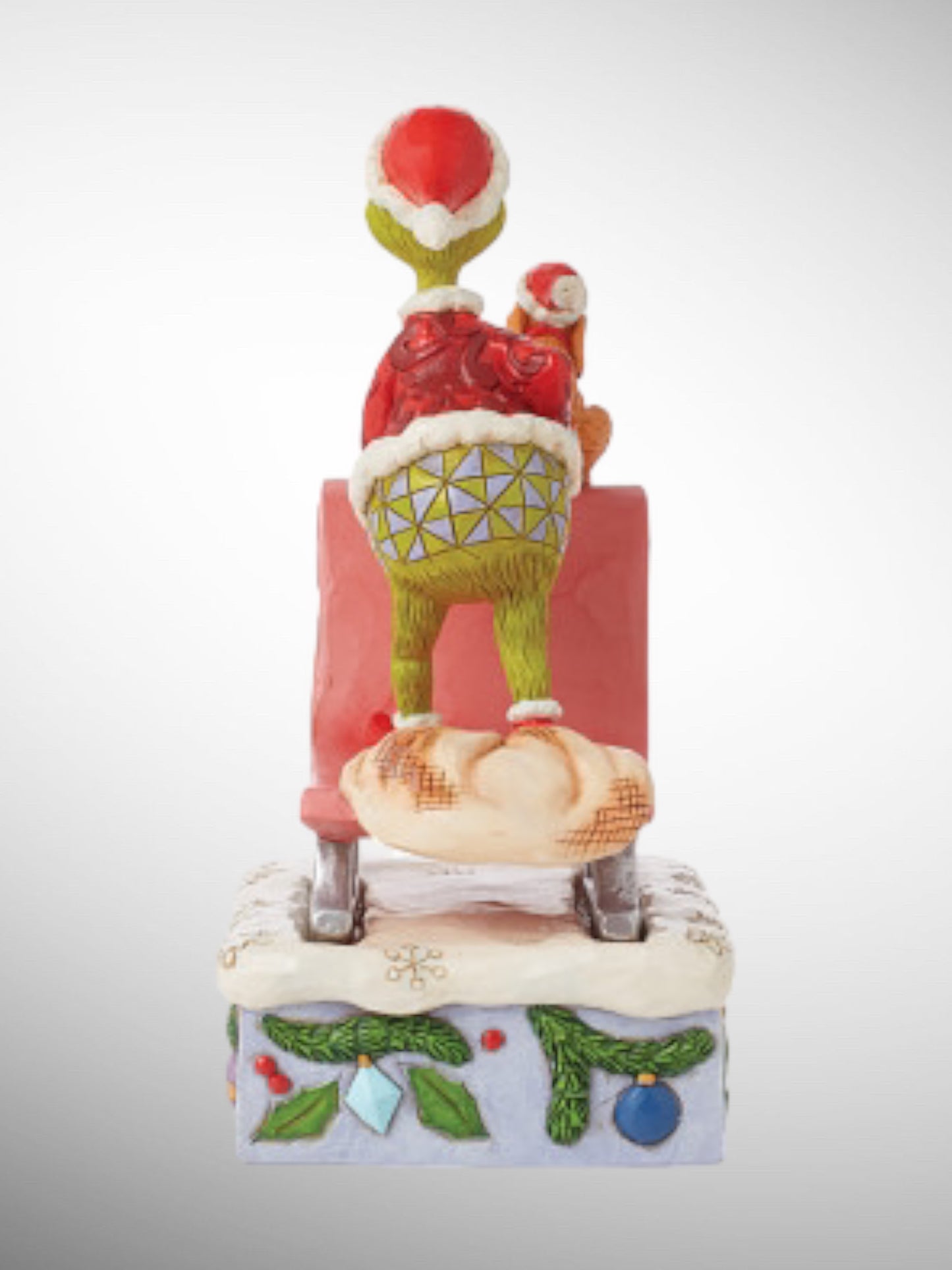 Jim Shore Dr. Seuss The Grinch - Grinch and Max on Sled Figurine