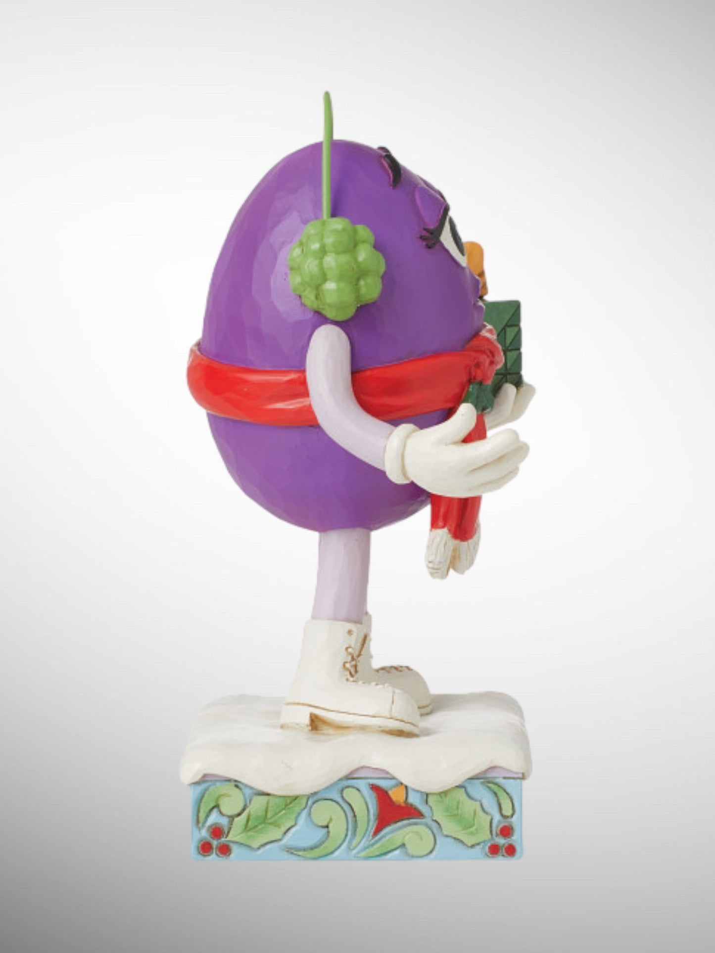 Jim Shore M&M's Collection - Sweet Surprise Purple Gift Figurine