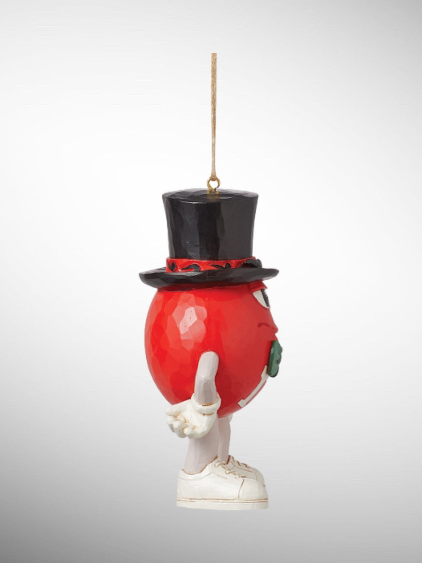 Jim Shore M&M's Collection - Red Top Hat Hanging Ornament