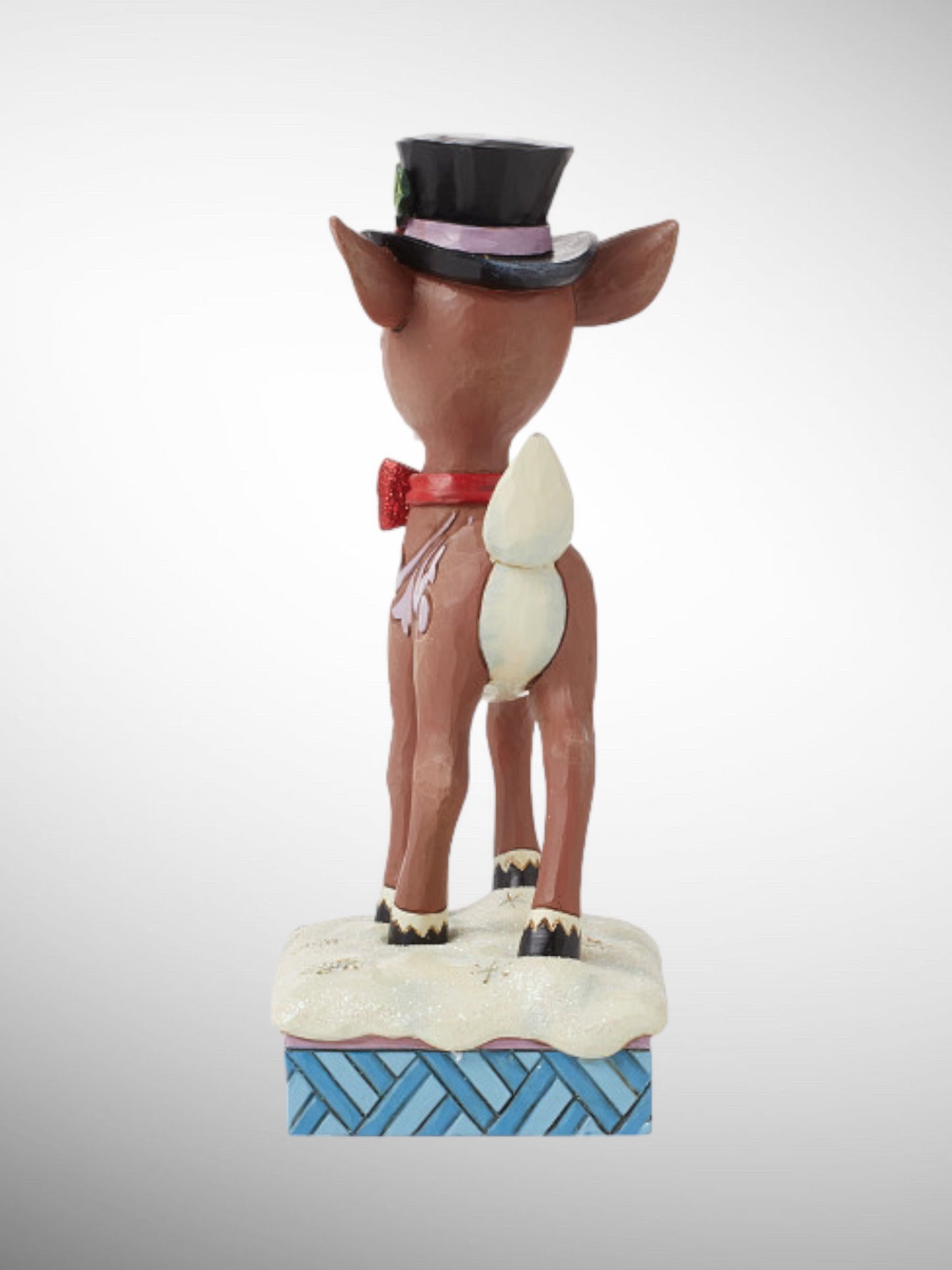 Jim Shore Rudolph Traditions - Rudolph Wearing Top Hat and Bowtie Figurine