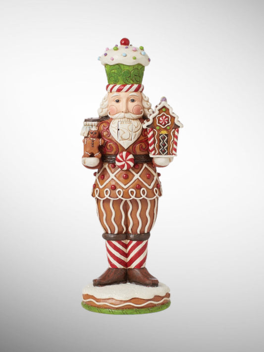 Jim Shore Gingerbread Christmas - Let's Get Crackin Nutcracker Figurine - PREORDER