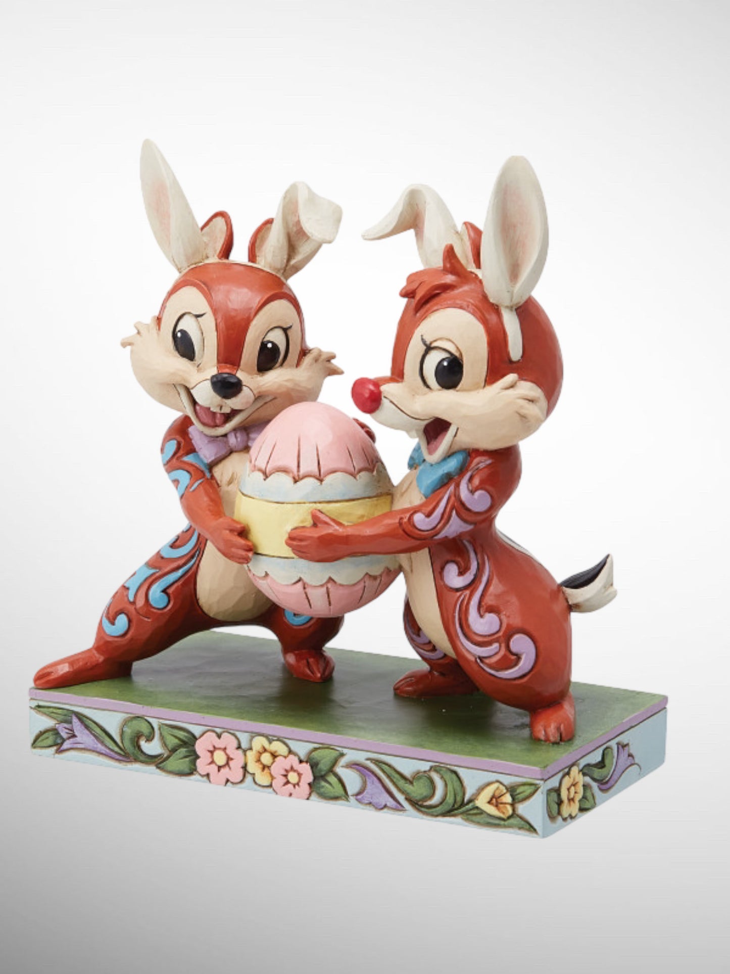 Jim Shore Disney Traditions - Mischievous Bunnies Chip & Dale Easter Figurine