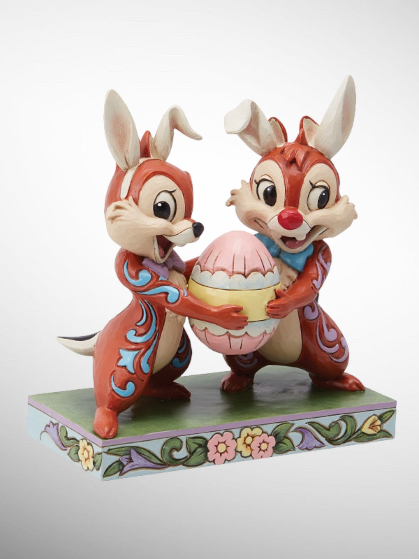 Jim Shore Disney Traditions - Mischievous Bunnies Chip & Dale Easter Figurine