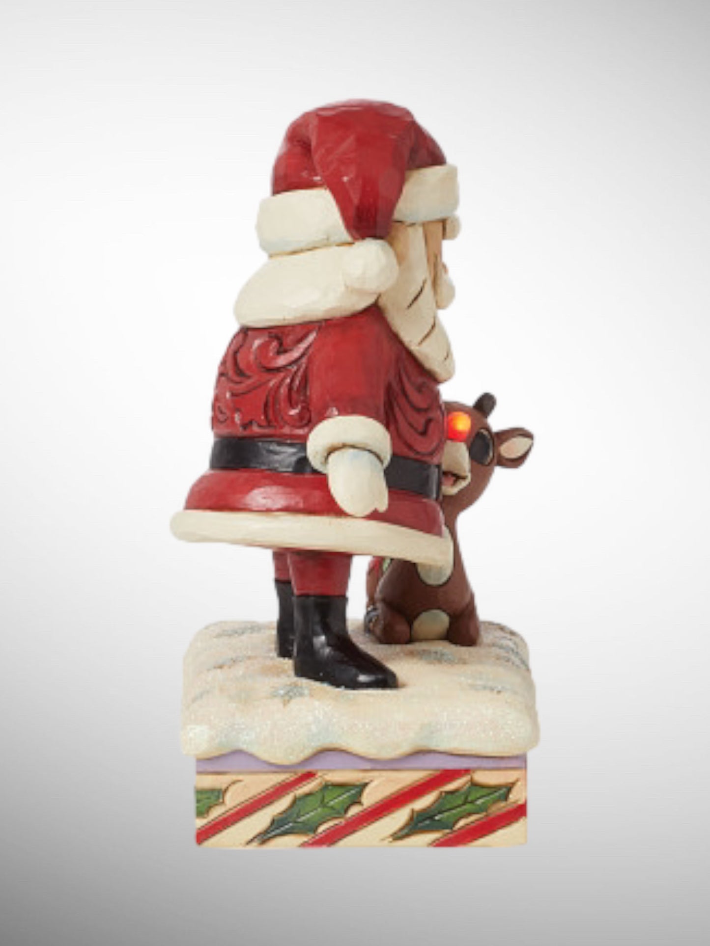 Jim Shore Rudolph Traditions - Santa Petting Rudolph Figurine