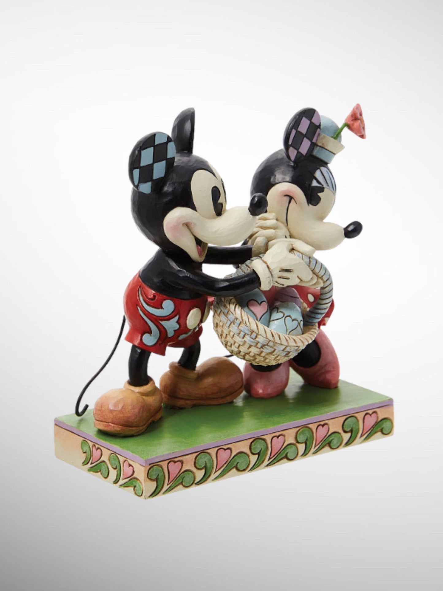 Jim Shore Disney Traditions - Springtime Sweethearts Mickey Minnie Easter Figurine