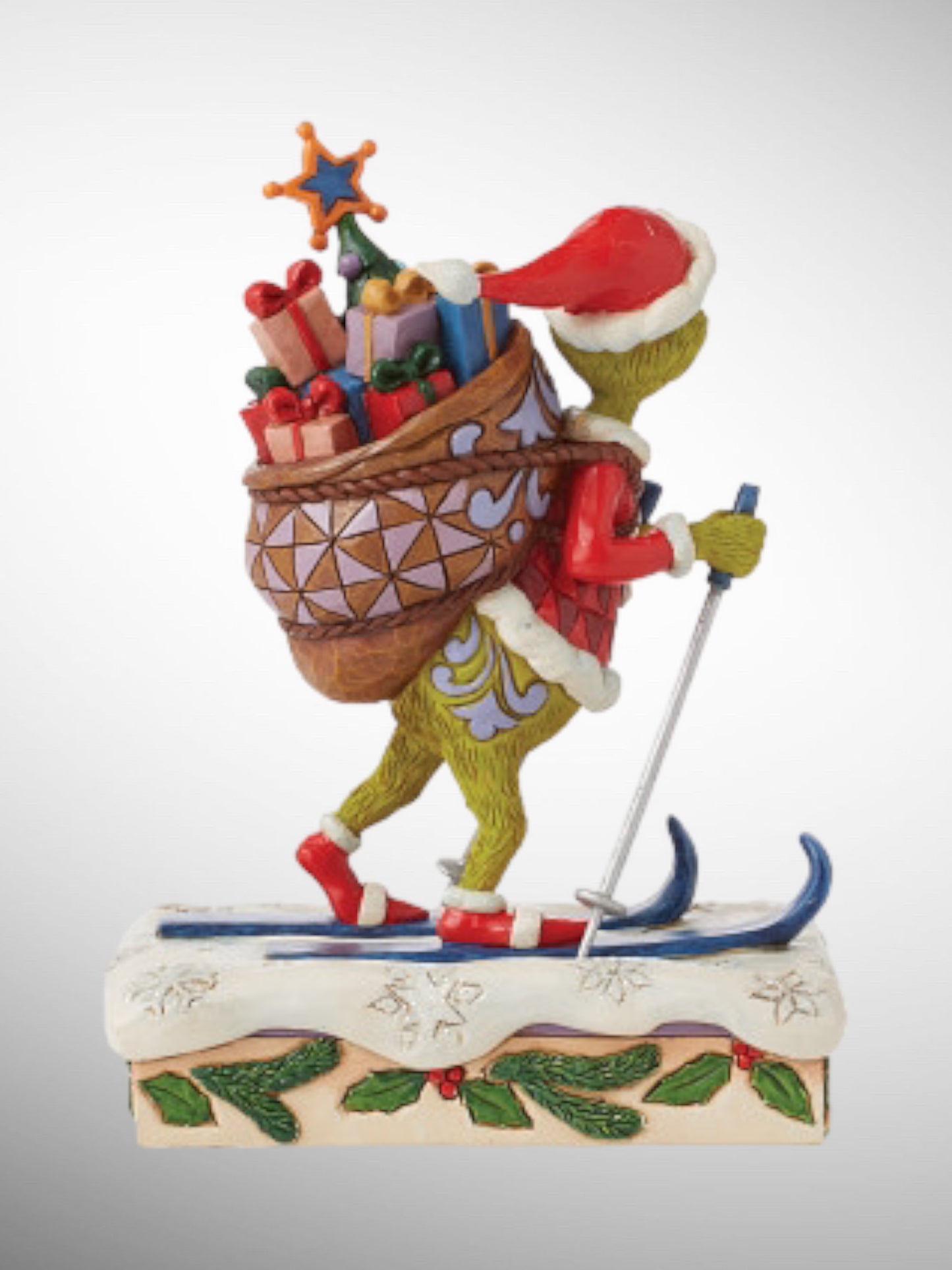 Jim Shore Dr. Seuss The Grinch - Grinch Skiing Figurine