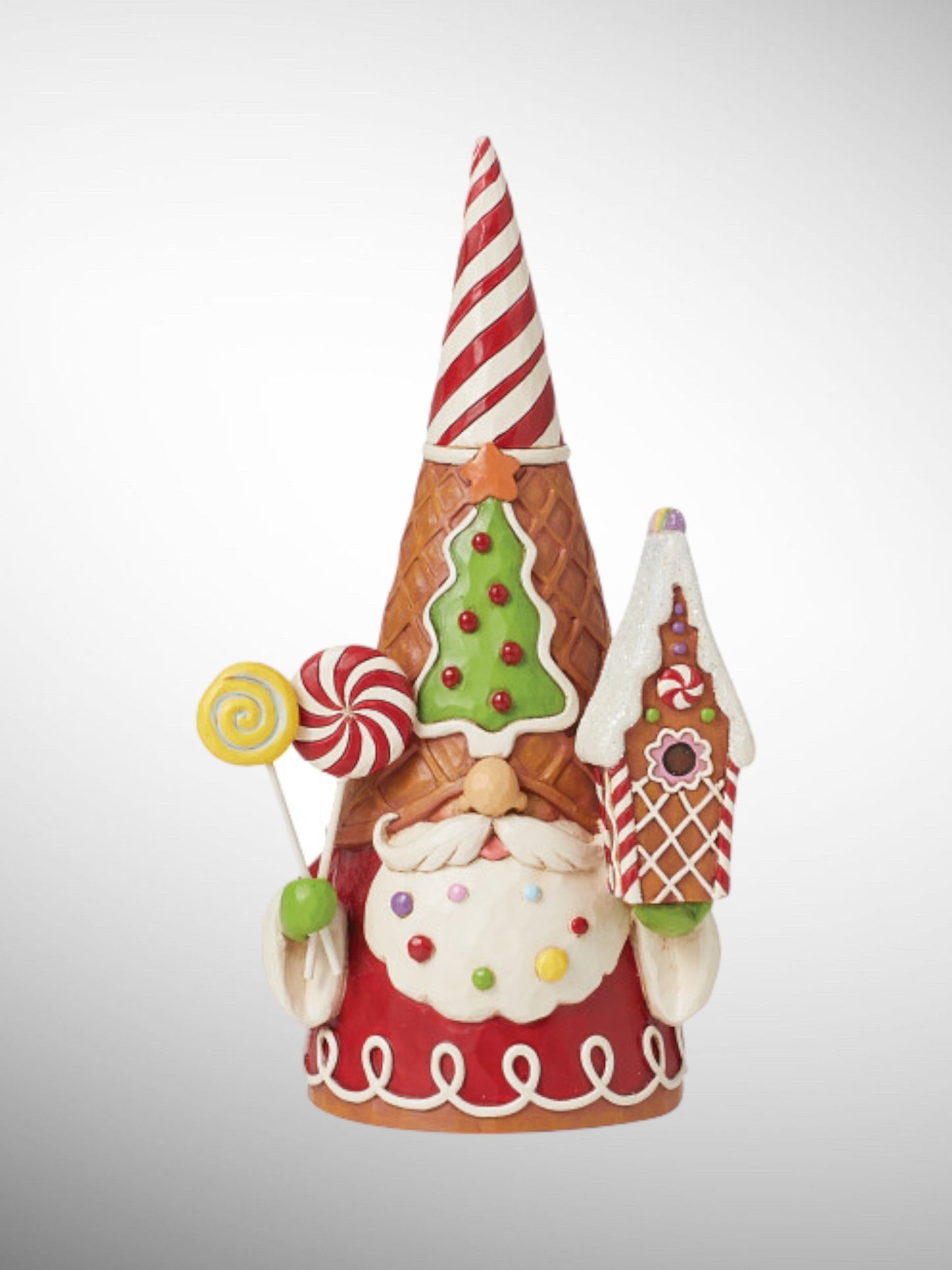 Jim Shore Gingerbread Christmas - Ginger-Gnome Treats Figurine - PREORDER