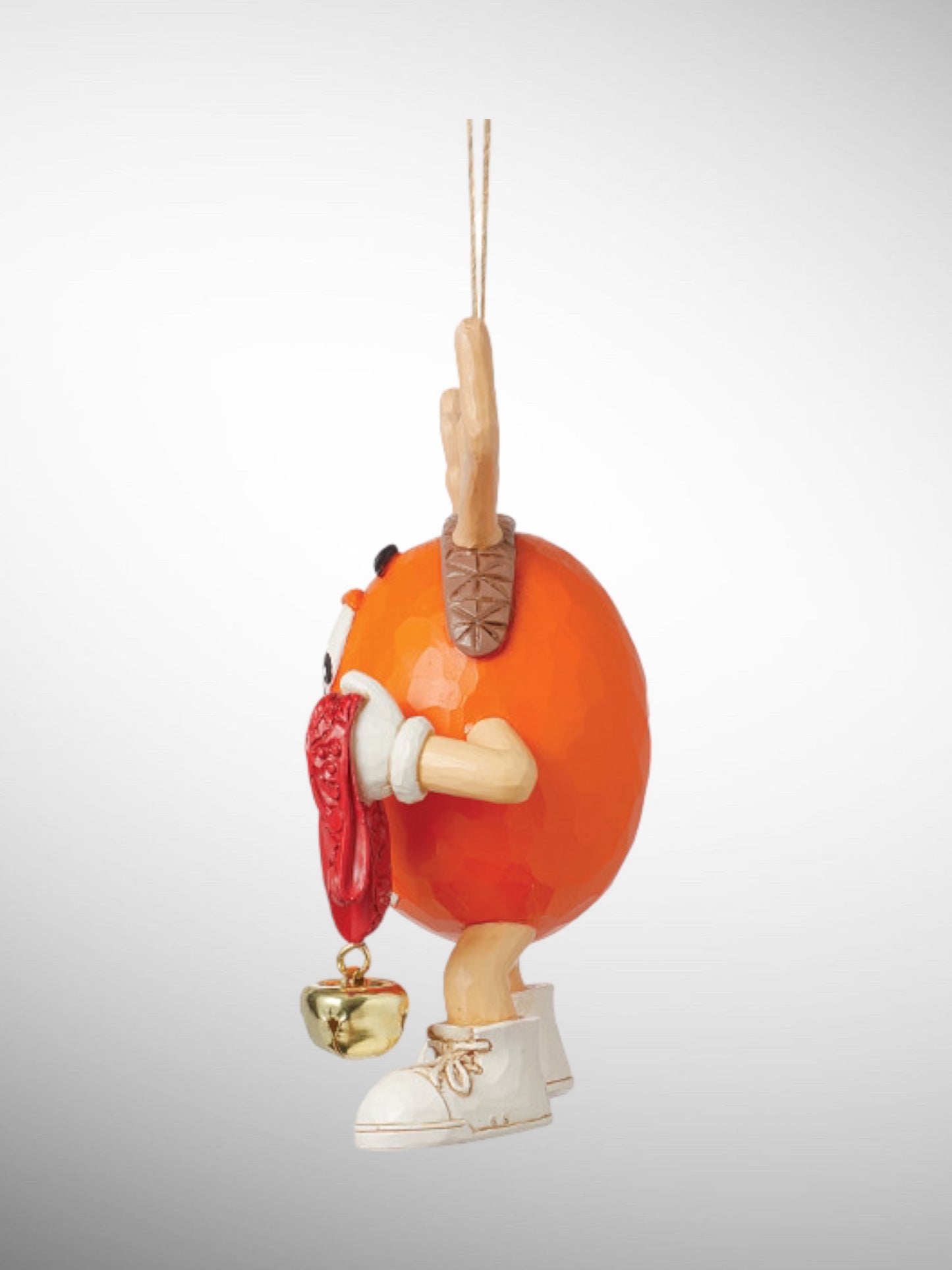 Jim Shore M&M's Collection - Orange Reindeer Hanging Ornament