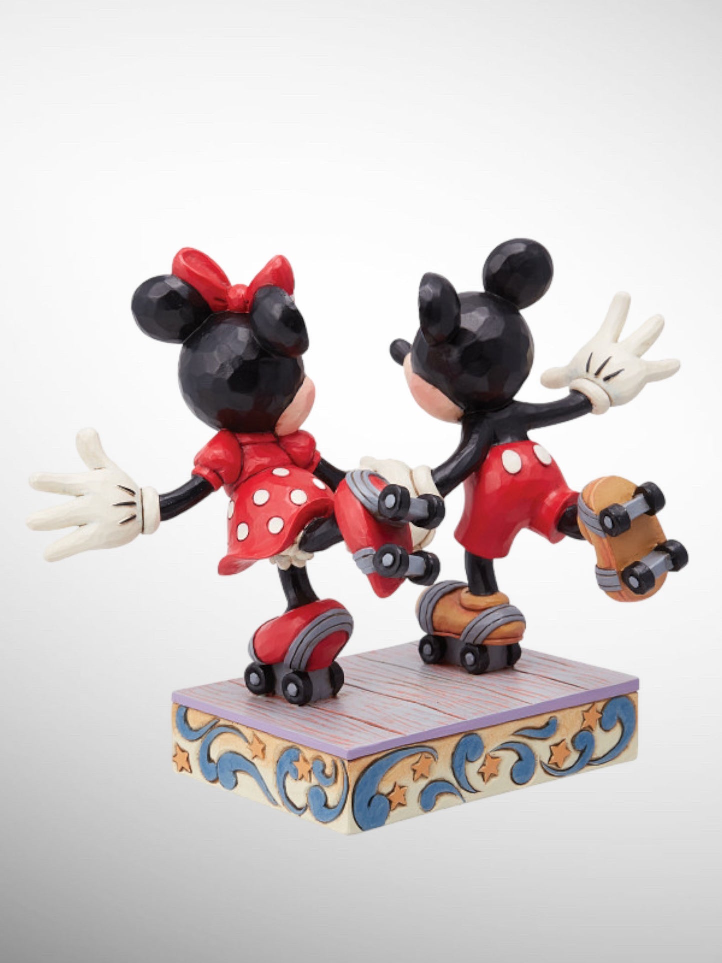 Jim Shore Disney Traditions - A Sweet Skate Mickey Minnie Roller Skating Figurine