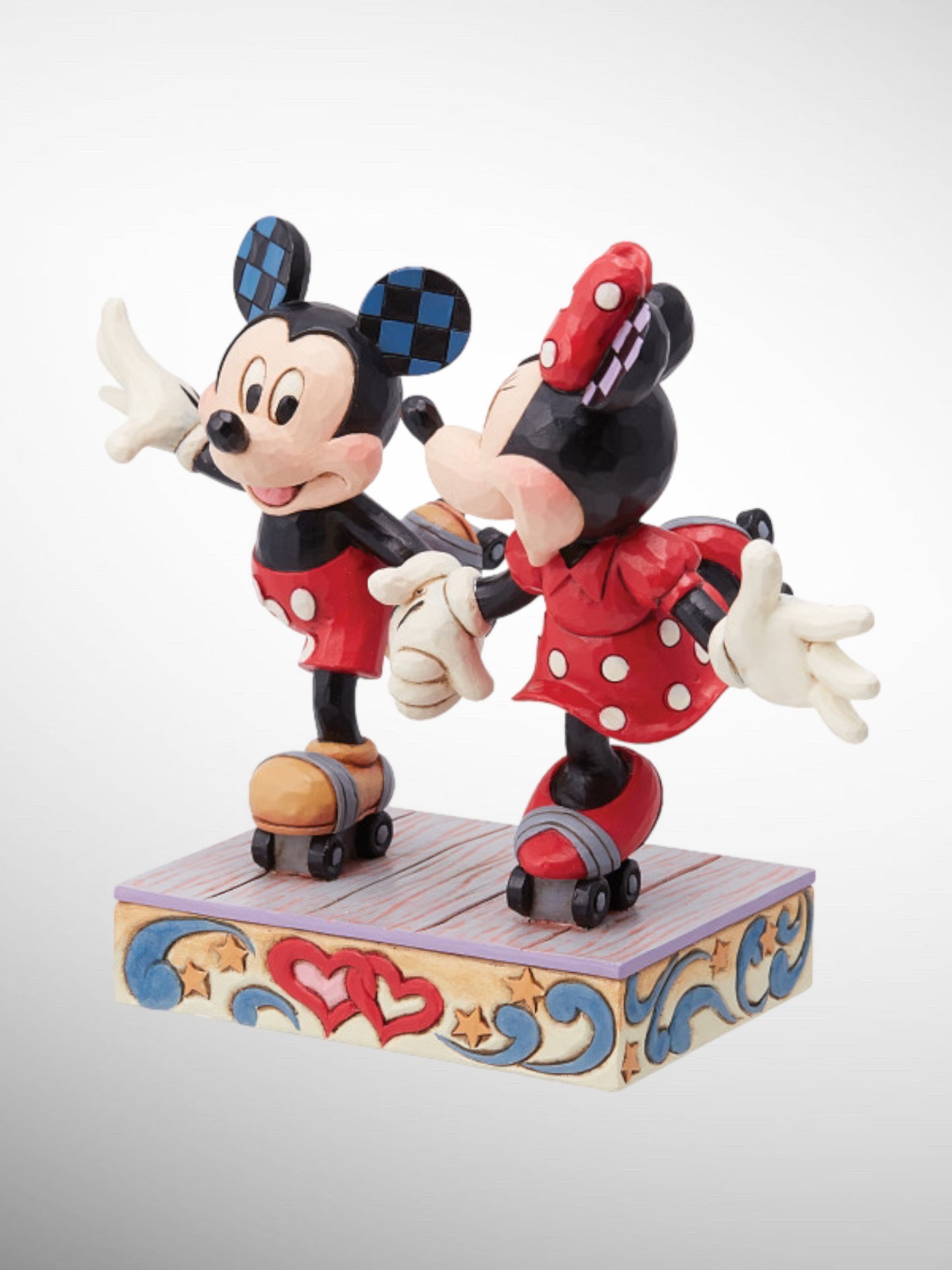 Jim Shore Disney Traditions - A Sweet Skate Mickey Minnie Roller Skating Figurine