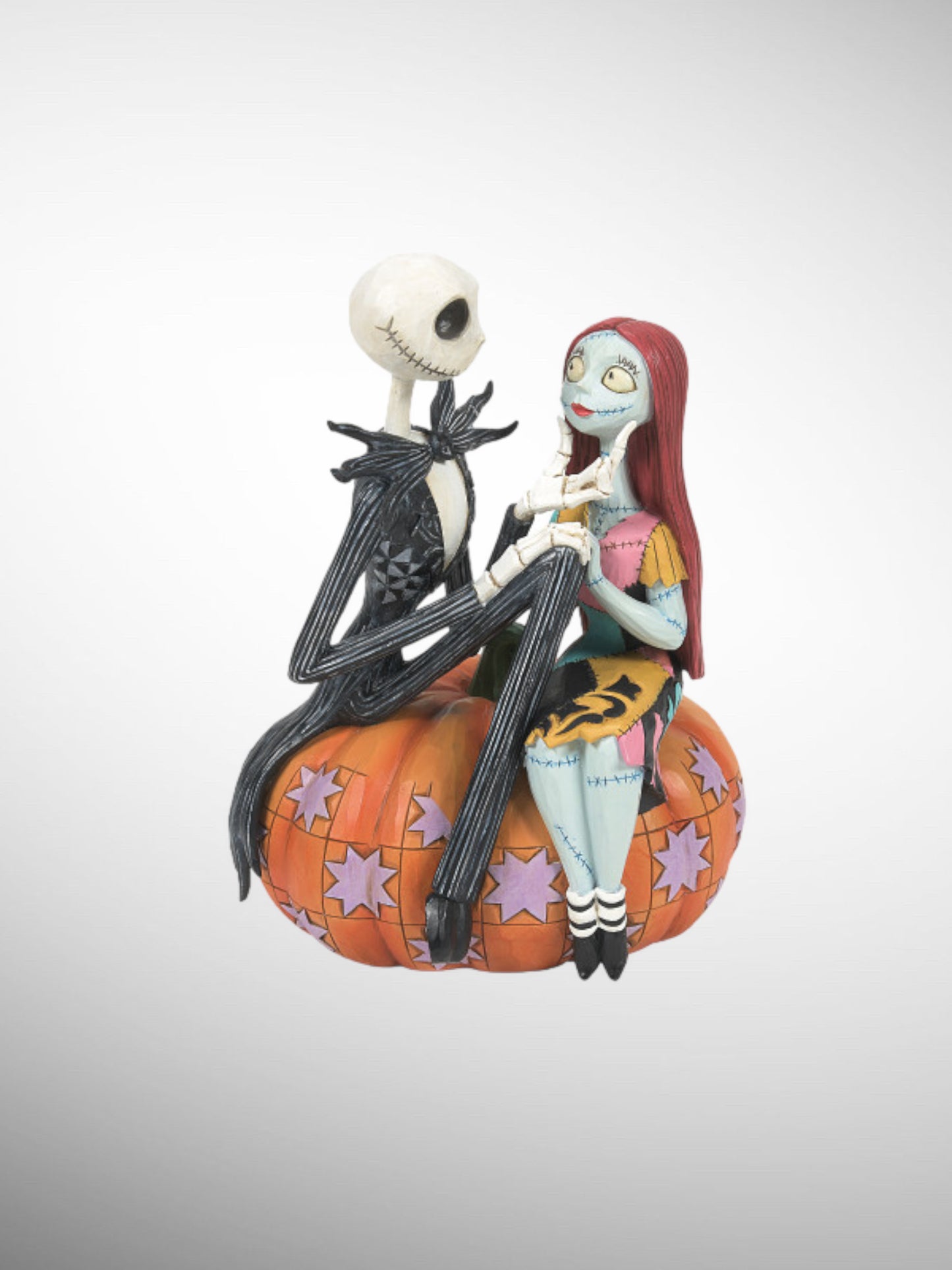 Jim Shore Disney Traditions - The Pumpkin King and Sally Nightmare Before Christmas Figurine - PREORDER