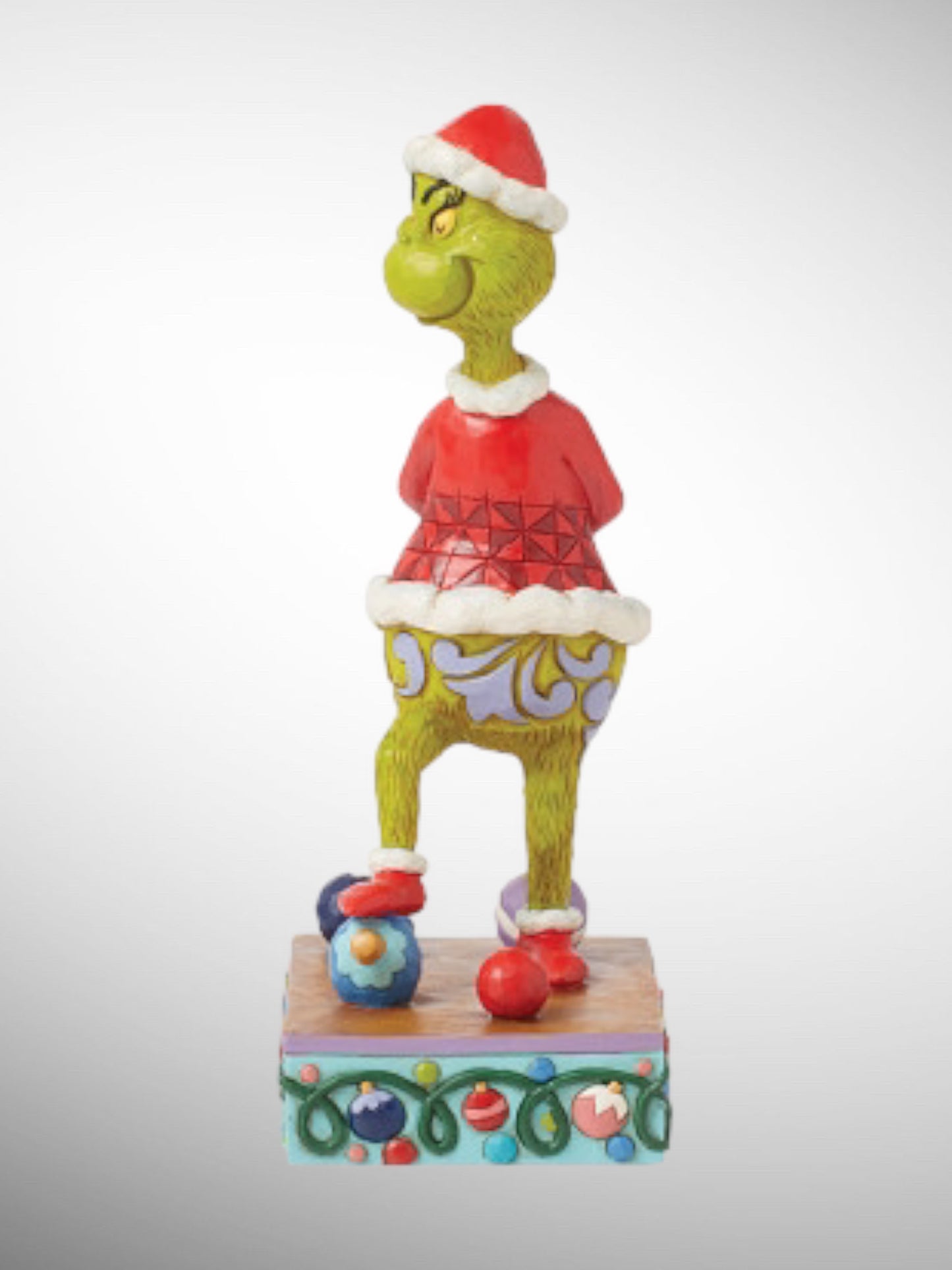 Jim Shore Dr. Seuss The Grinch - Stepping on Ornaments Figurine