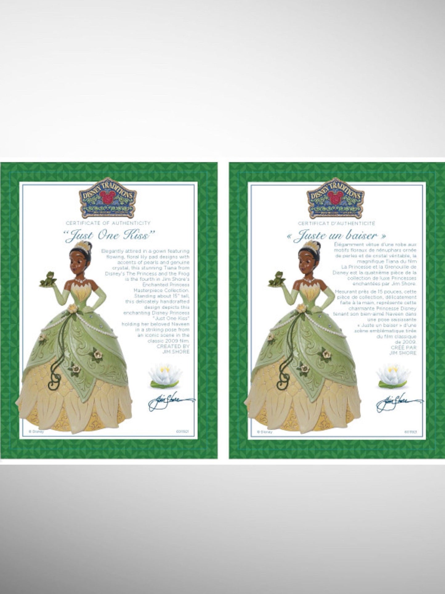 Jim Shore Disney Traditions - Just One Kiss Tiana Deluxe Figurine