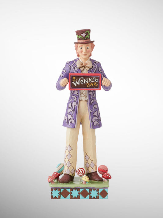 Jim Shore Willy Wonka and the Chocolate Factory - Willy Wonka Golden Ticket Figurine