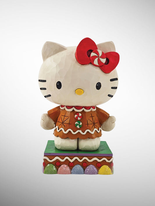 Jim Shore Sanrio Collection - Hello Kitty Gingerbread Figurine - PREORDER