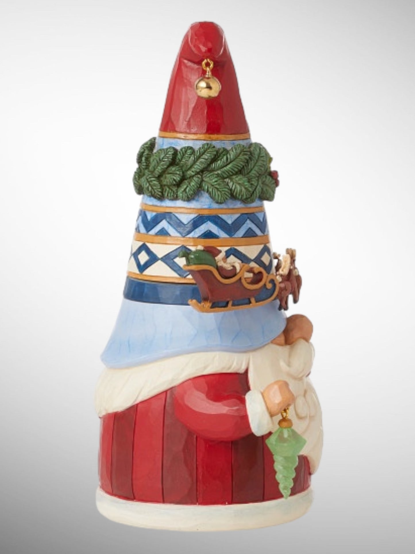 Jim Shore Heartwood Creek -Merriment Full Circle Gnome Rotating Christmas Sleigh Figurine