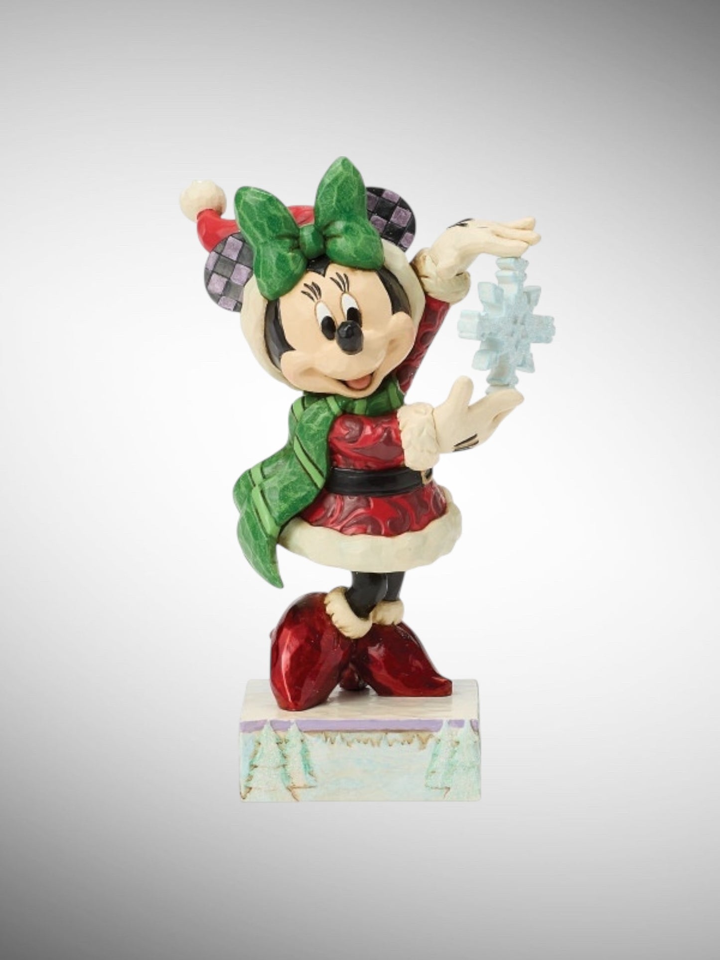 Jim Shore Disney Traditions -  Snow Unique Christmas Minnie Snowflake Figurine - PREORDER