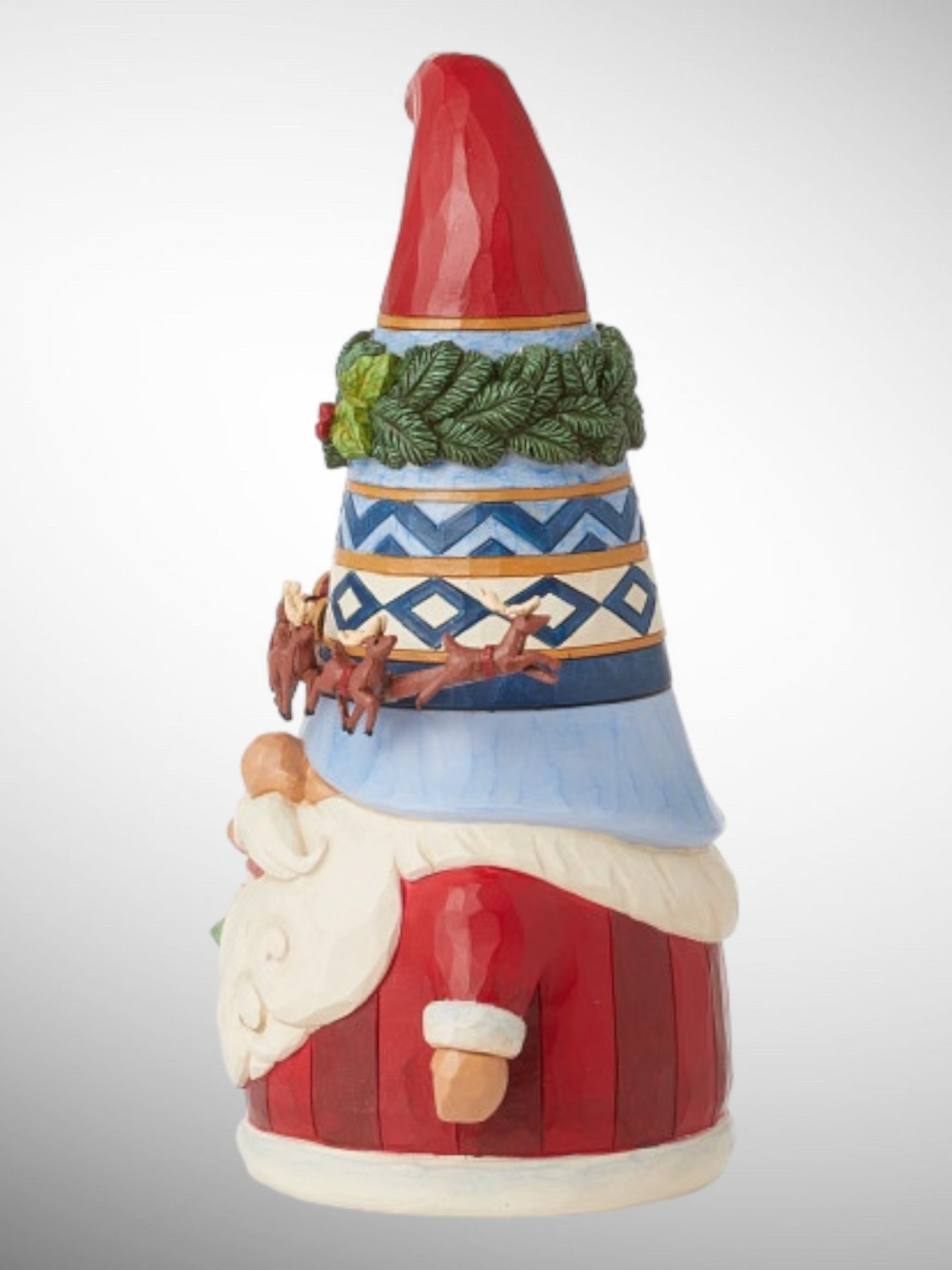 Jim Shore Heartwood Creek -Merriment Full Circle Gnome Rotating Christmas Sleigh Figurine