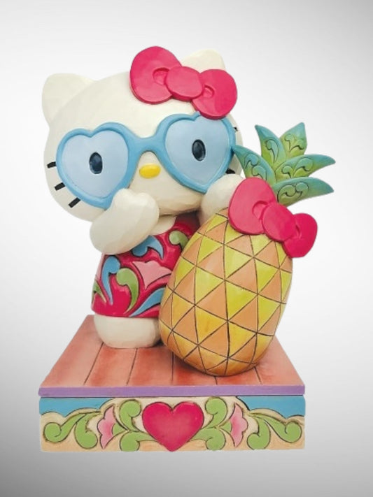 Jim Shore Sanrio Collection - Hello Kitty Pineapple Figurine - PREORDER