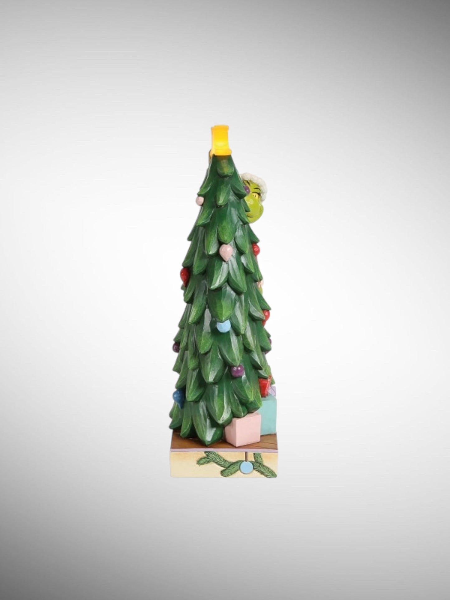 Jim Shore Dr. Seuss The Grinch - Grinch Pulling Tree Star Figurine - PREORDER