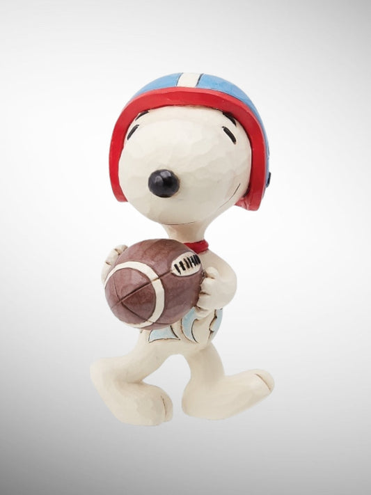 Jim Shore Peanuts - Snoopy Football Mini Figurine