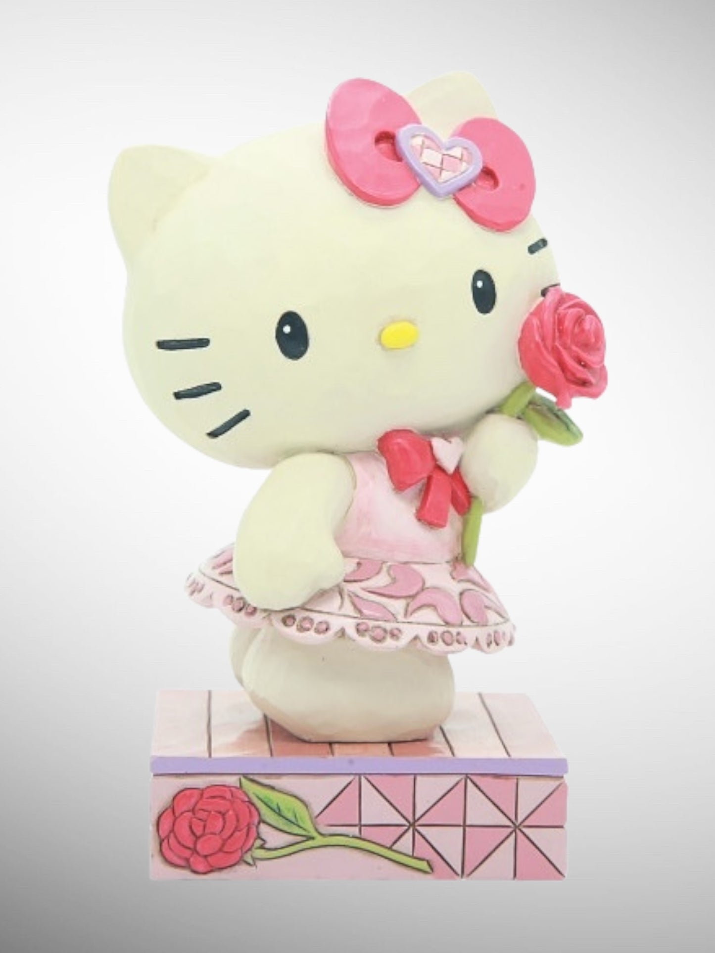 Jim Shore Sanrio Collection - Hello Kitty Rose Personality Pose Figurine