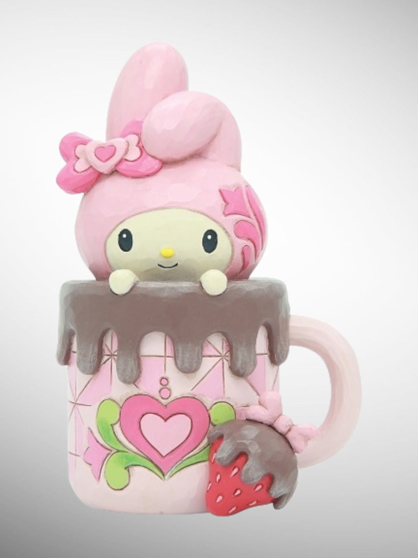 Jim Shore Sanrio Collection - My Melody Hot Cocoa Personality Pose Figurine - PREORDER