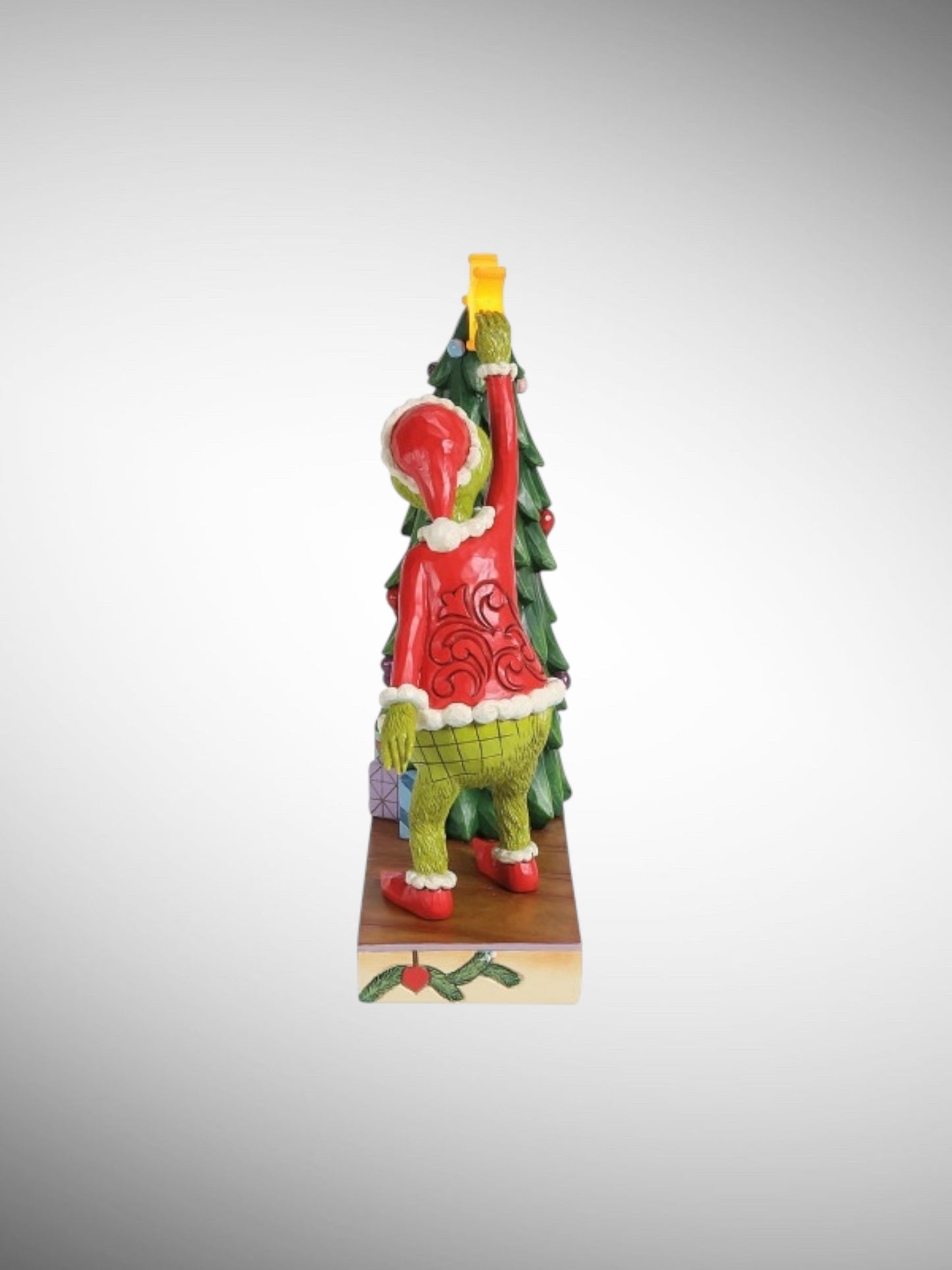 Jim Shore Dr. Seuss The Grinch - Grinch Pulling Tree Star Figurine - PREORDER