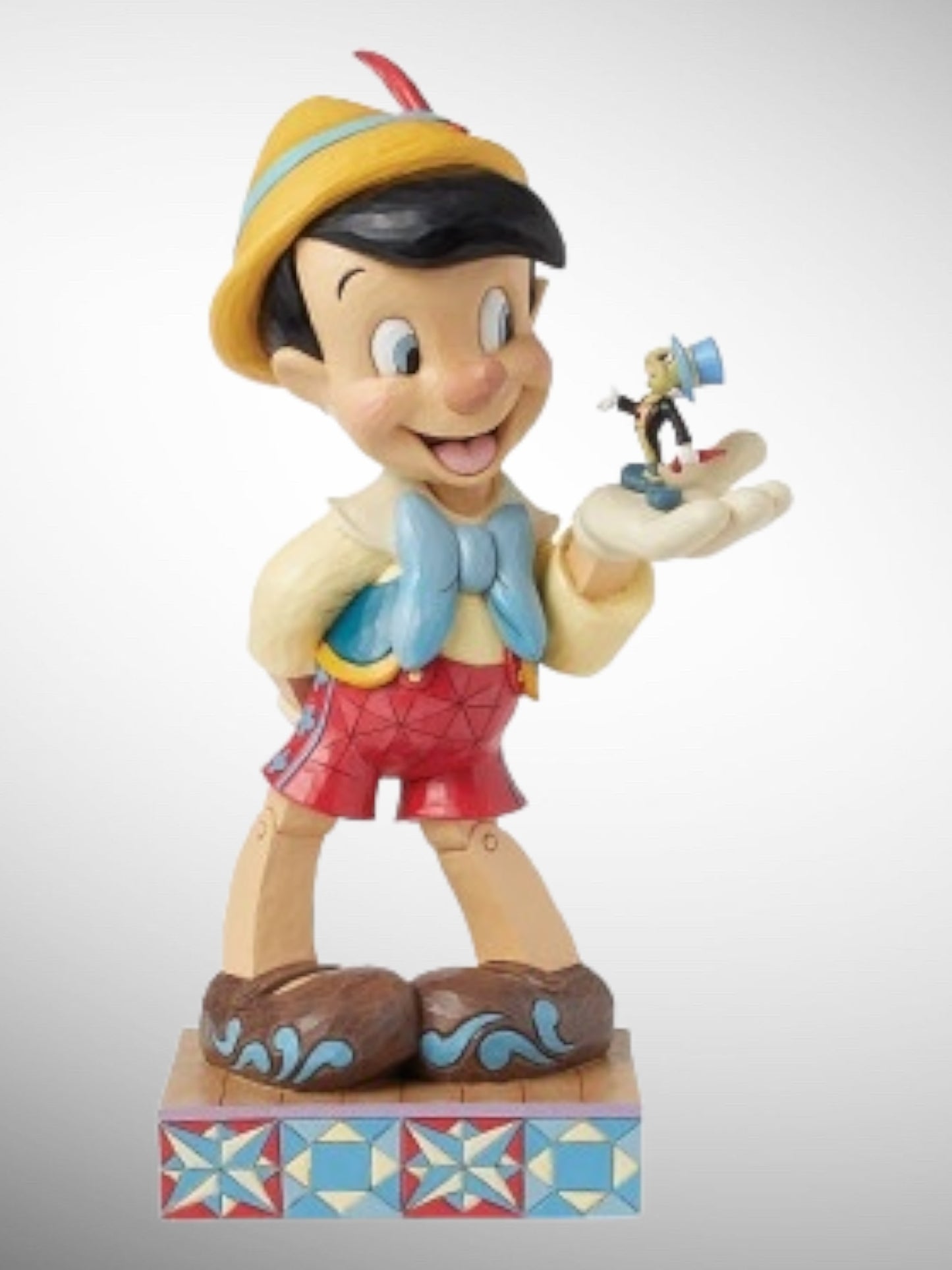 Jim Shore Disney Traditions - When Dreams Come to Life Pinocchio Jiminy Cricket Big Figurine - PREORDER