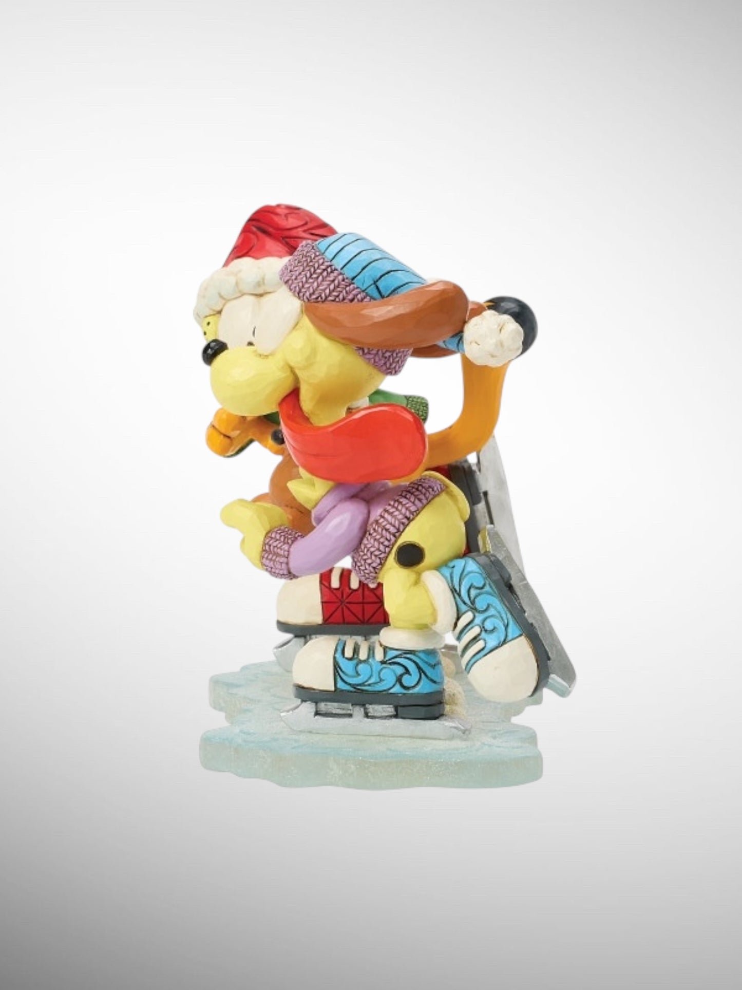 Jim Shore Garfield - Skating Through The Holidays Christmas Odie Pooky Figurine - PREORDER