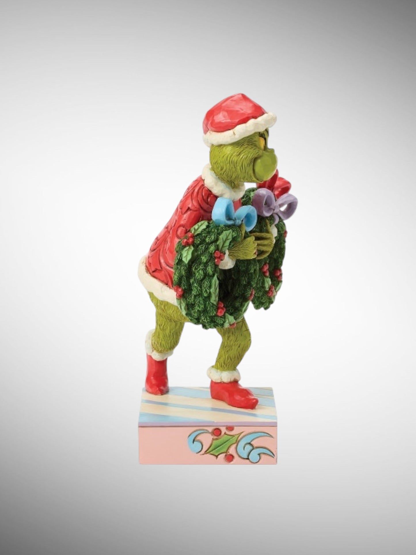Jim Shore Dr. Seuss The Grinch - Grinch with Multiple Wreaths Figurine - PREORDER