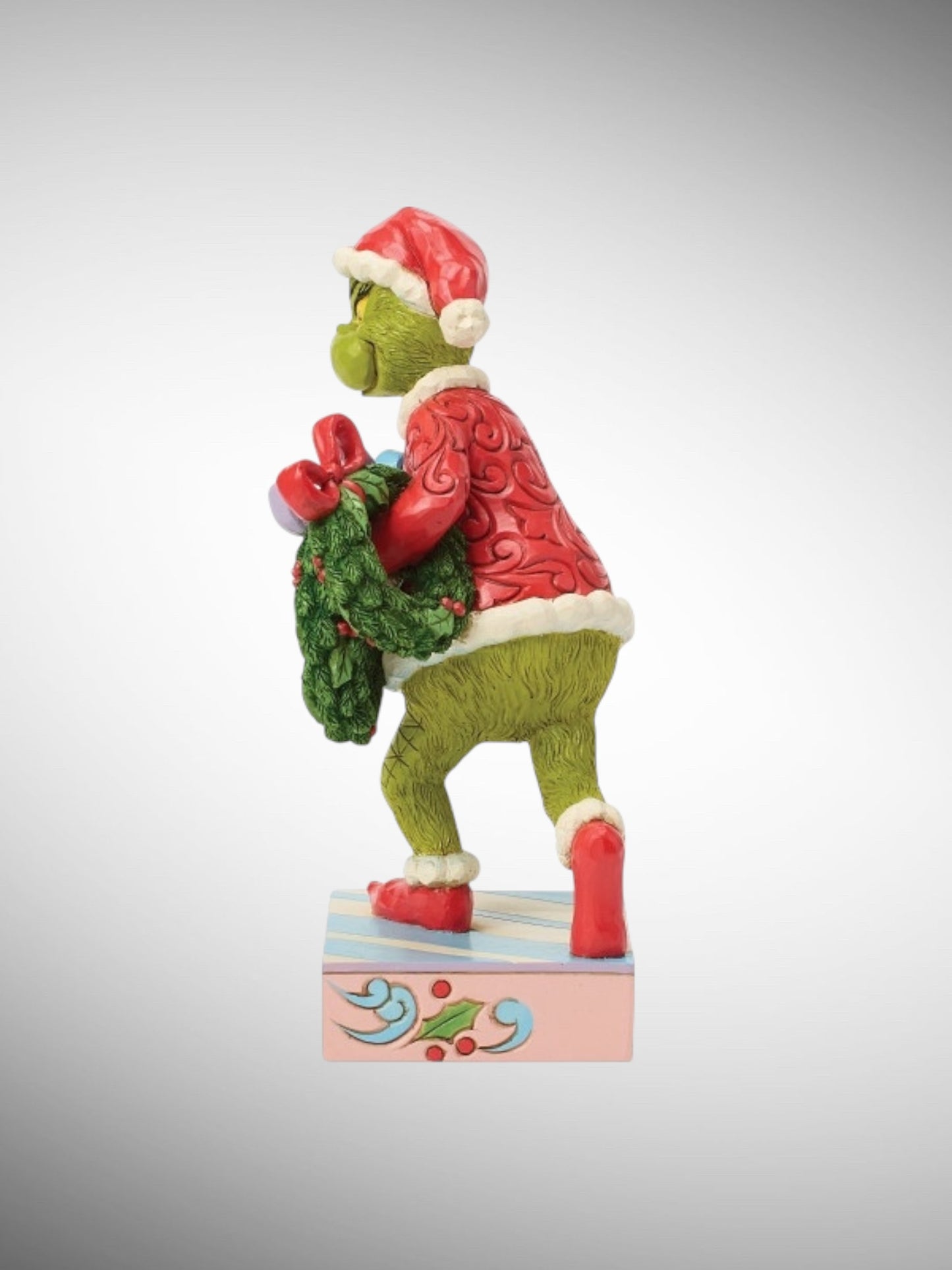 Jim Shore Dr. Seuss The Grinch - Grinch with Multiple Wreaths Figurine - PREORDER