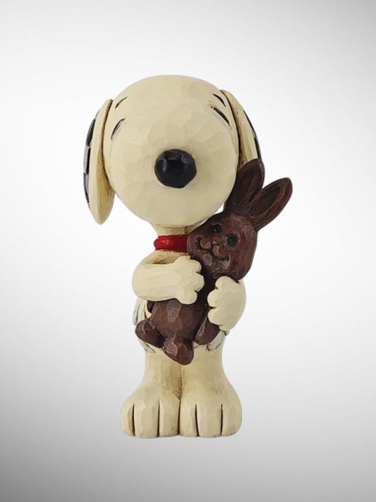 Jim Shore Peanuts - Snoopy with Chocolate Bunny Mini Figurine