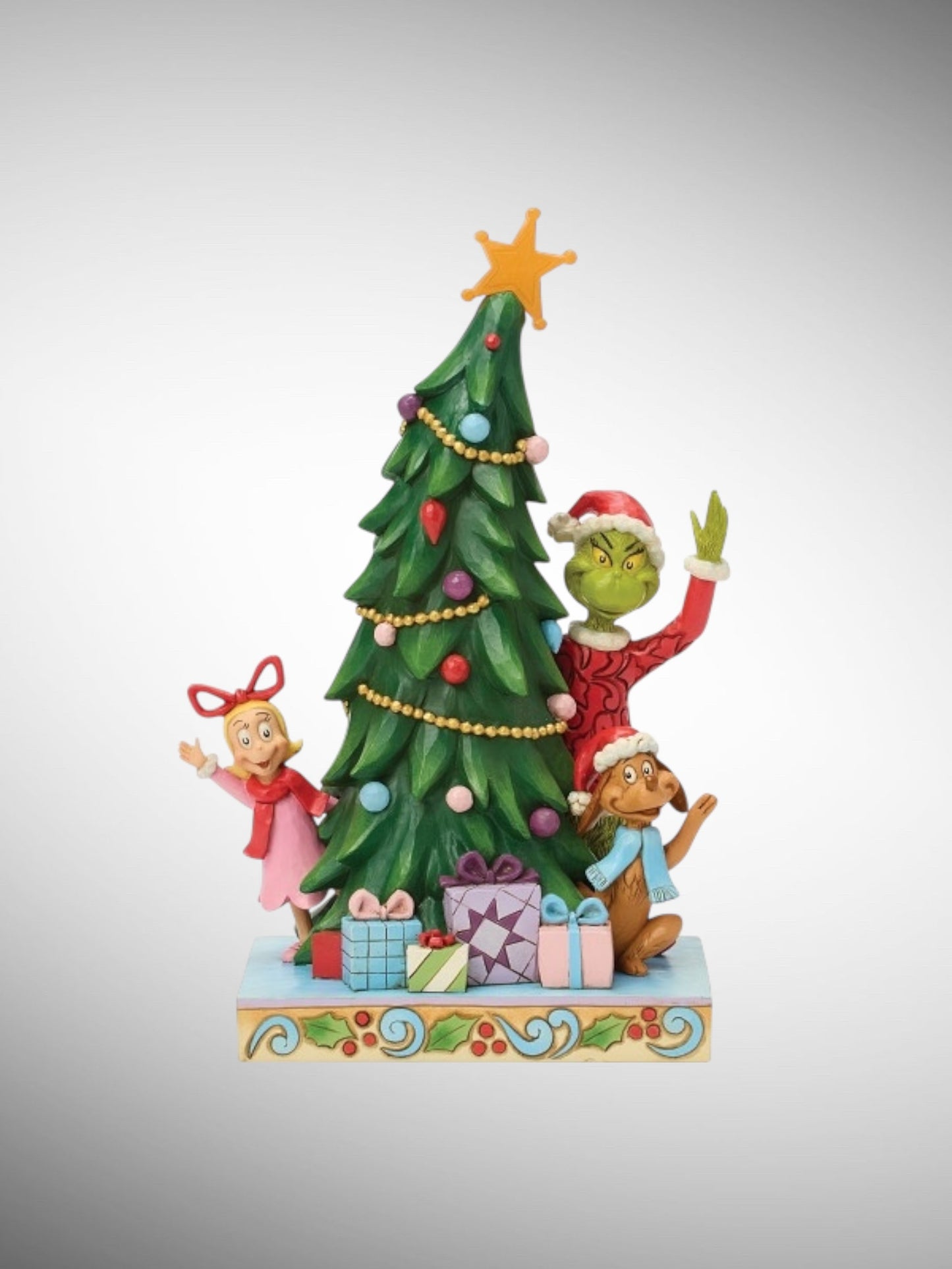 Jim Shore Dr. Seuss The Grinch - Grinch Cindy Max Christmas Tree Figurine - PREORDER