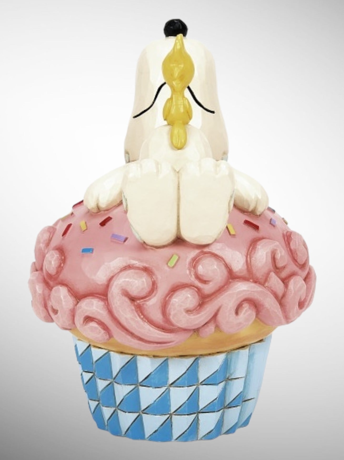 Jim Shore Peanuts - Sprinkle Snooze Snoopy Woodstock Cupcake Figurine - PREORDER