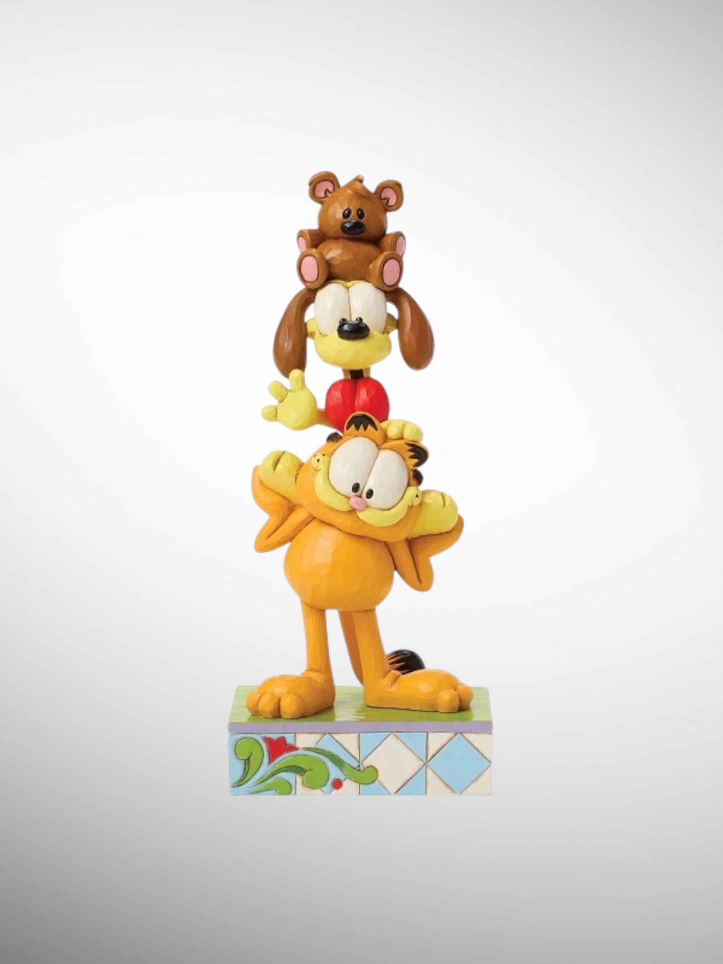 Jim Shore Garfield - Friends Fur-Ever Odie Pooky Stack Figurine - PREORDER