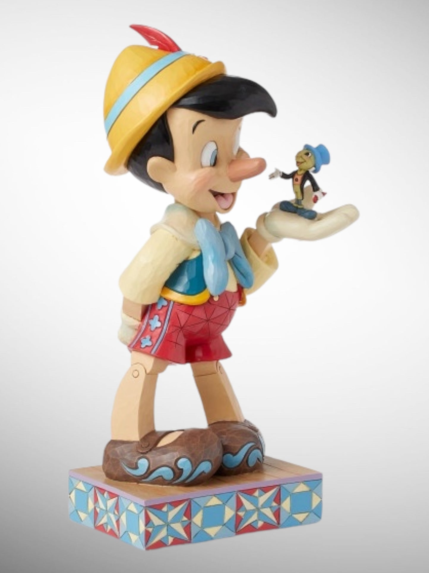 Jim Shore Disney Traditions - When Dreams Come to Life Pinocchio Jiminy Cricket Big Figurine - PREORDER