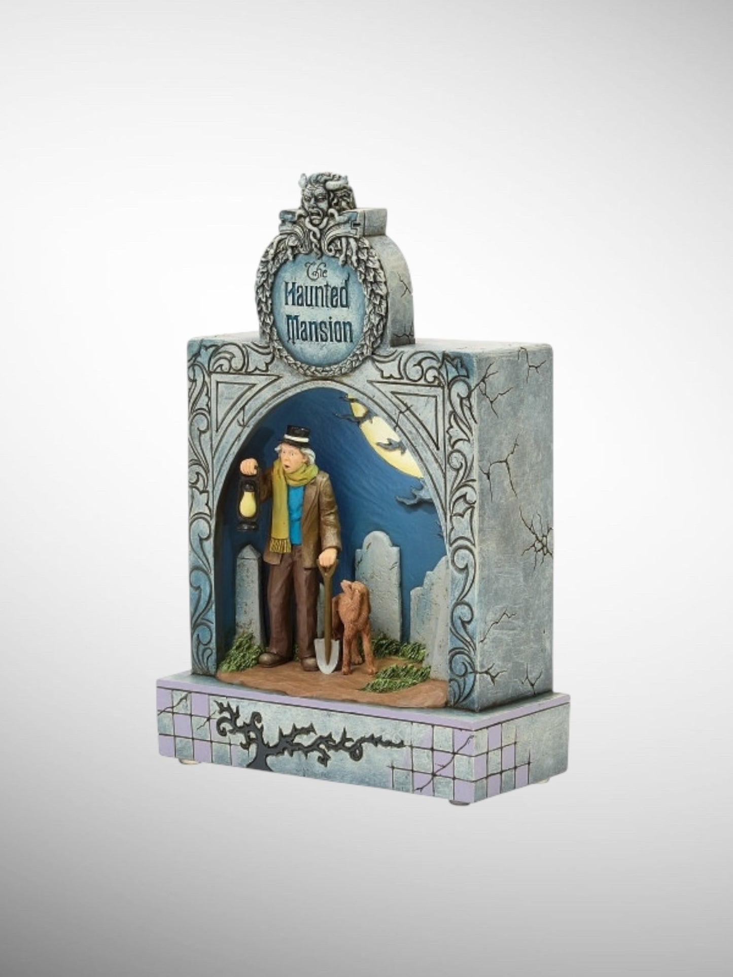 Jim Shore Disney Traditions - Ghostly Graveyard Guardian Musical Haunted Mansion Figurine - PREORDER