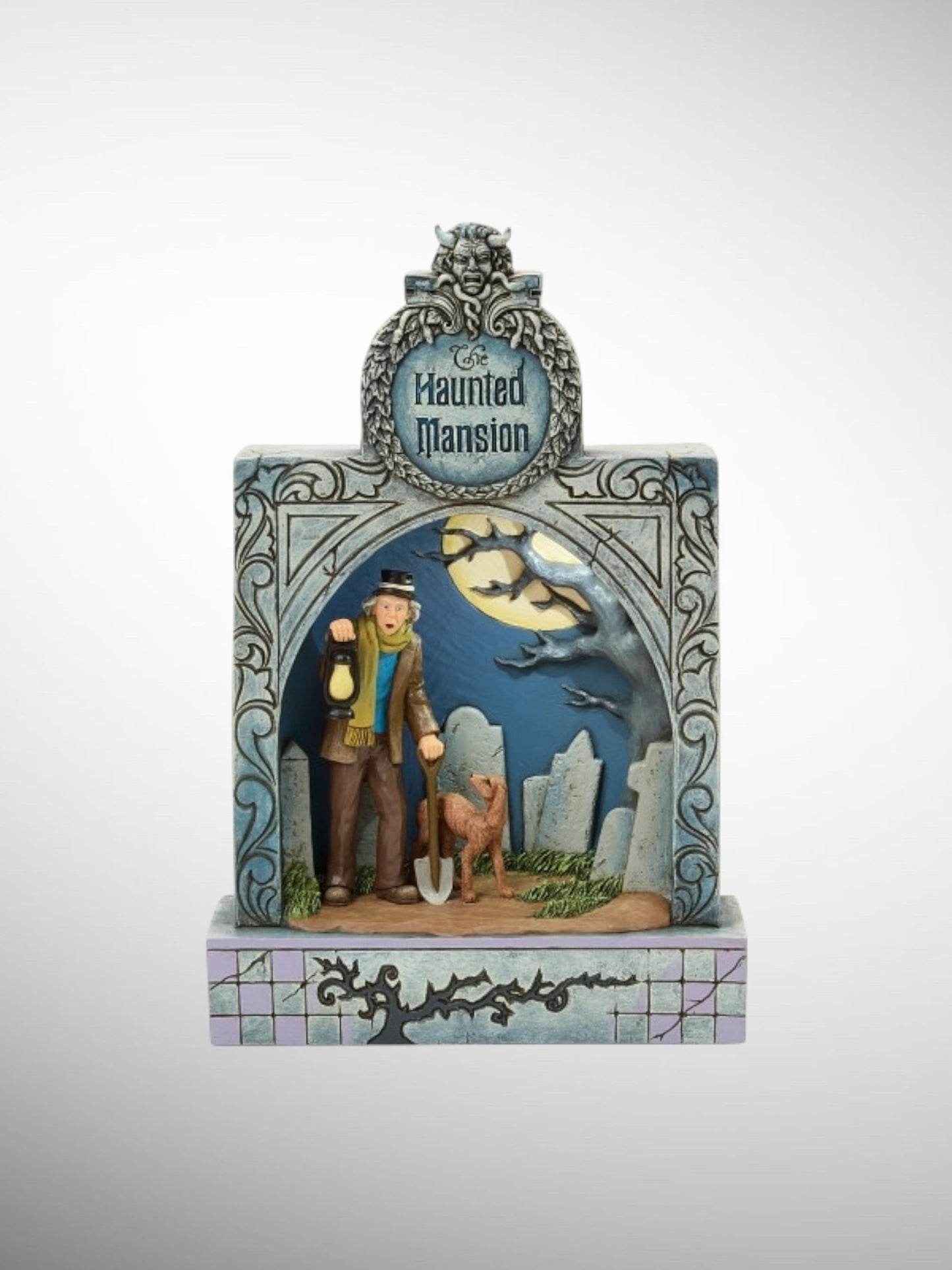 Jim Shore Disney Traditions - Ghostly Graveyard Guardian Musical Haunted Mansion Figurine - PREORDER