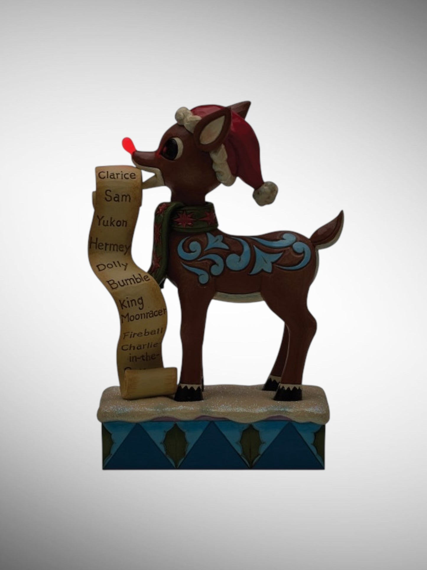 Jim Shore Rudolph Traditions - Rudolph with List in Mouth Figurine - PREORDER