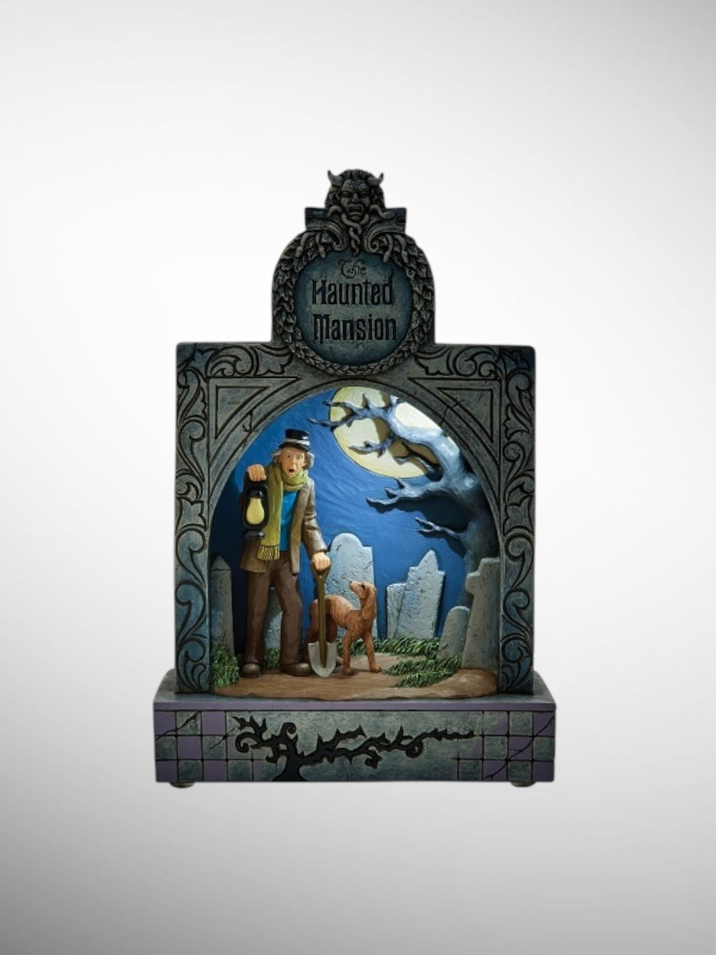 Jim Shore Disney Traditions - Ghostly Graveyard Guardian Musical Haunted Mansion Figurine - PREORDER