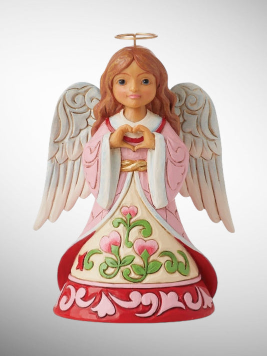 Jim Shore Heartwood Creek - Handing You My Heart Valentine Angel Figurine