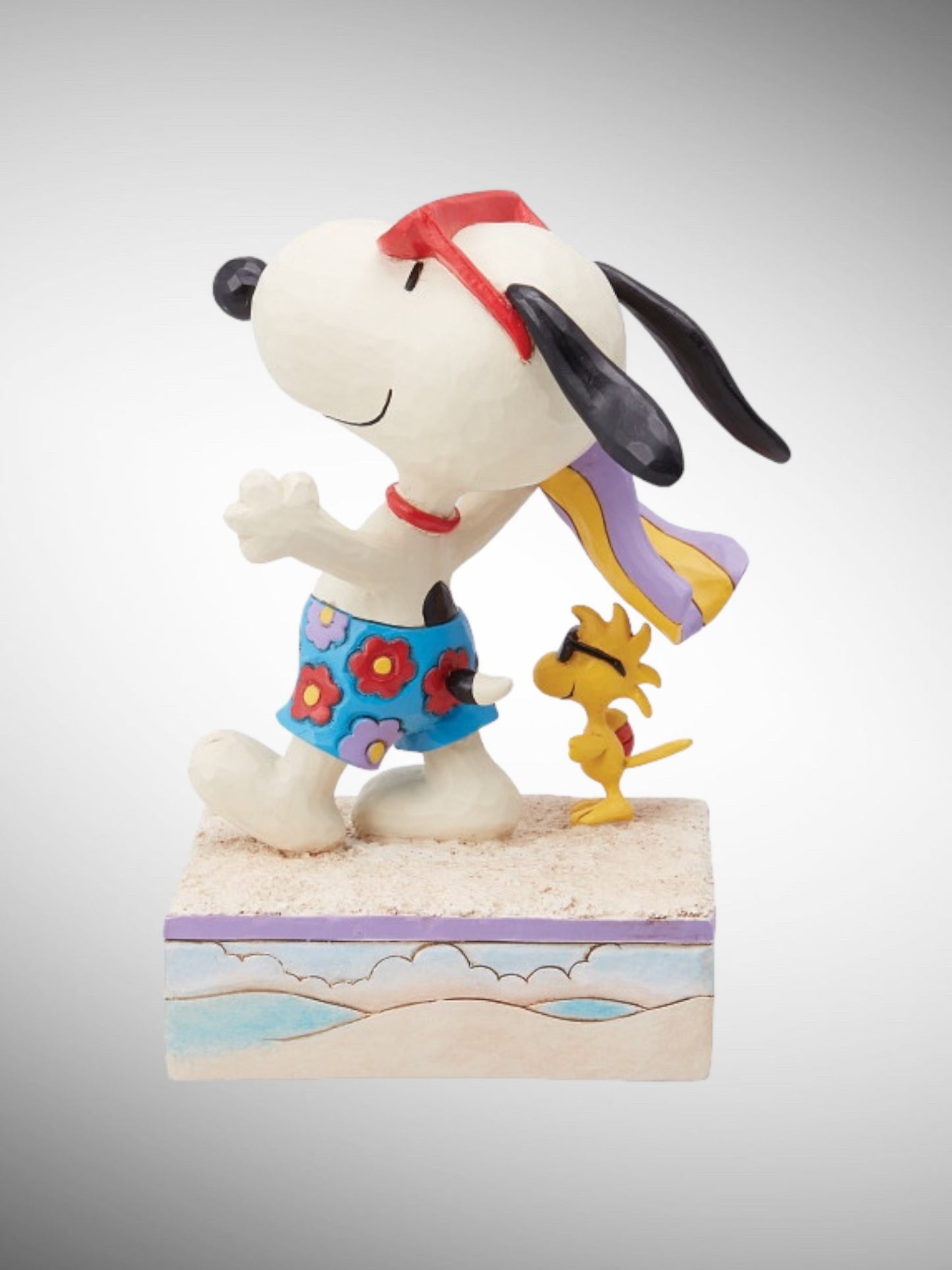 Jim Shore Peanuts - Beach Buddies Snoopy Woodstock Summer Figurine