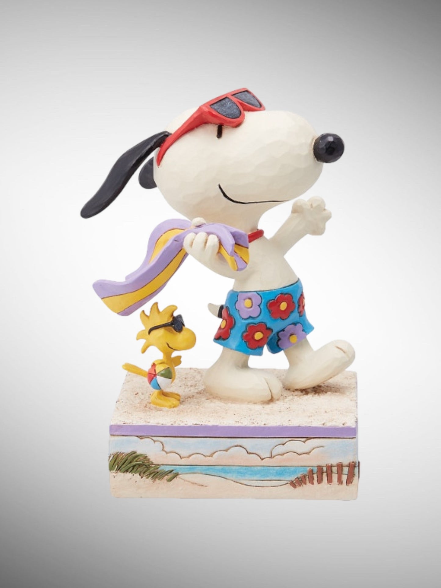 Jim Shore Peanuts - Beach Buddies Snoopy Woodstock Summer Figurine