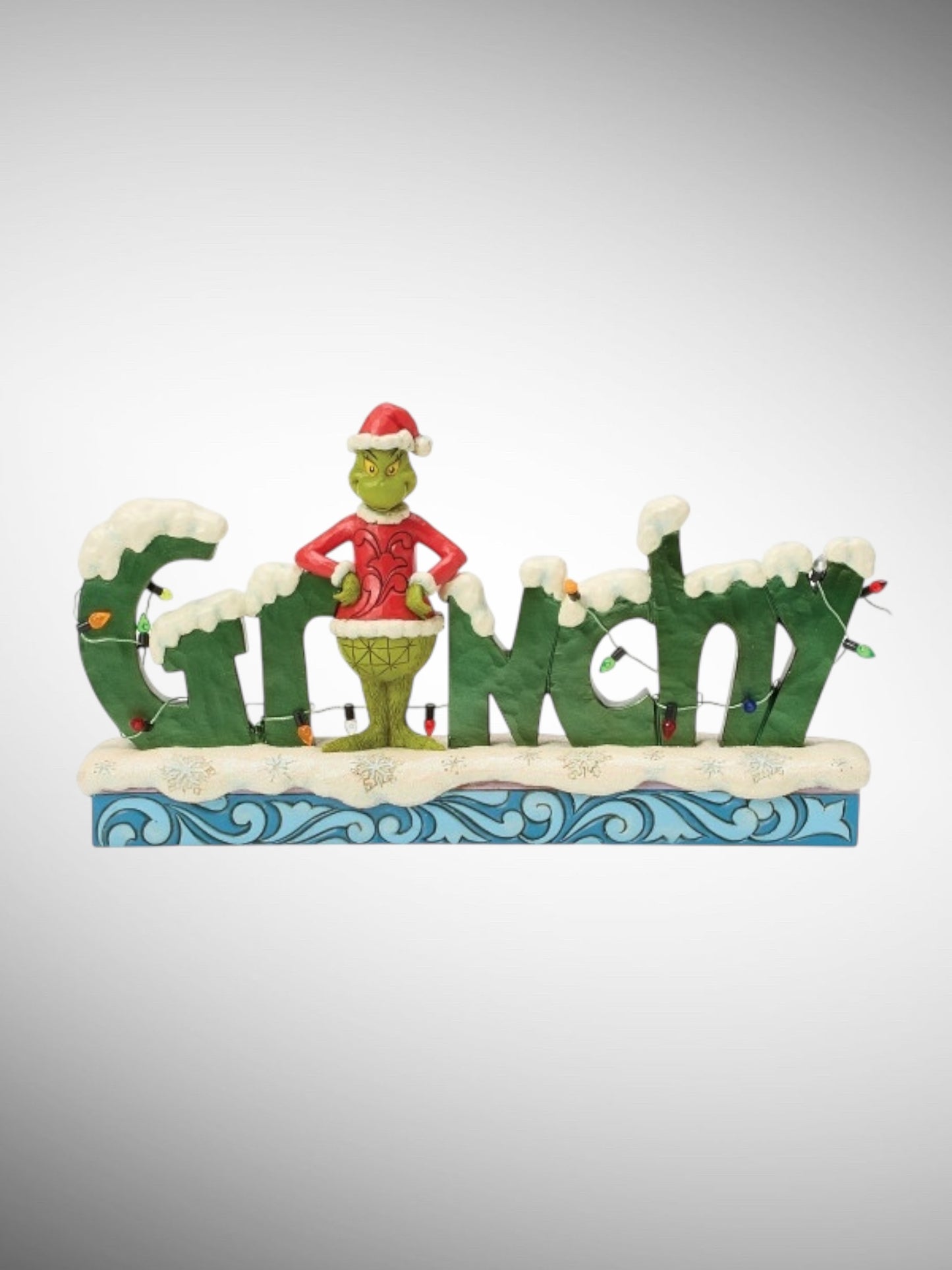 Jim Shore Dr. Seuss The Grinch - Grinchy Word Figurine - PREORDER