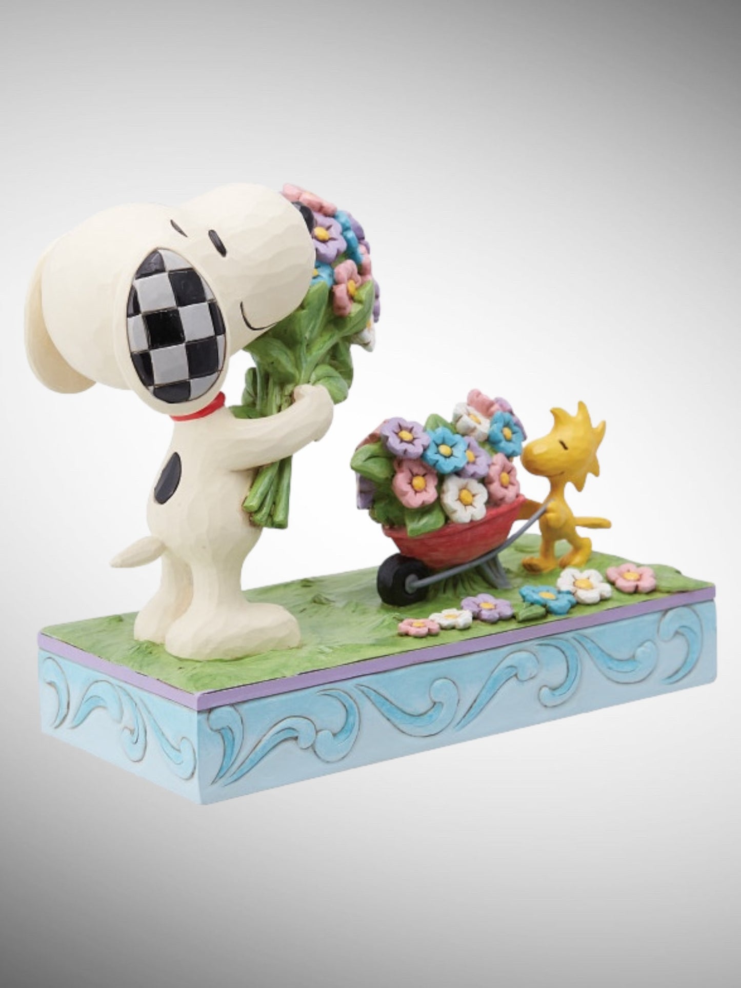 Jim Shore Peanuts - Fresh Picked Blooms Snoopy Woodstock Flowers Figurine